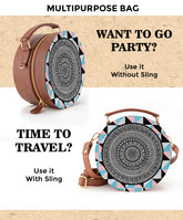 Compact Sling Bag | Geometric Grace